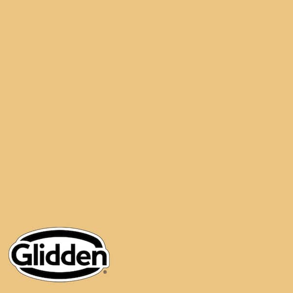 Glidden Diamond 1 qt. PPG1208-4 Gold Buff Flat Interior Paint with Primer