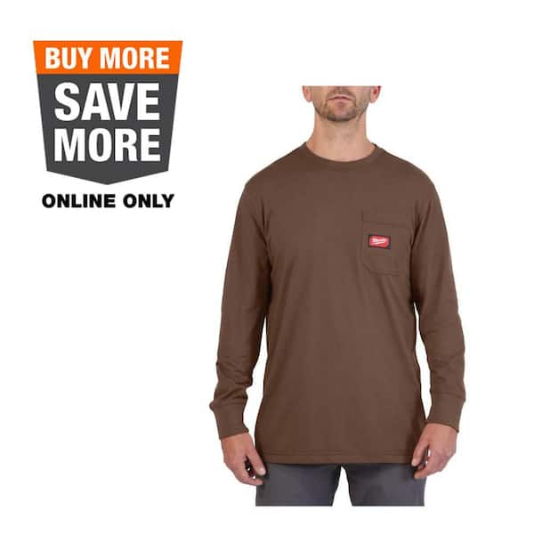 Milwaukee Men's X-Large Brown GRIDIRON Cotton/Polyester