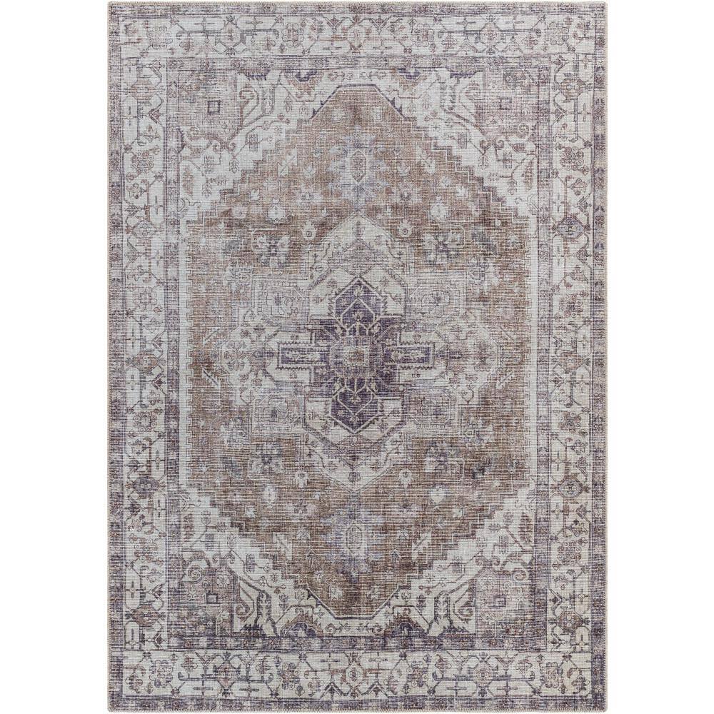 Brown Ganyangan Washable Rug - Classic Area Rug and Runner