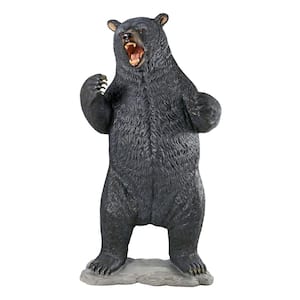 82.5 in. H Growling Black Bear Life Size Statue