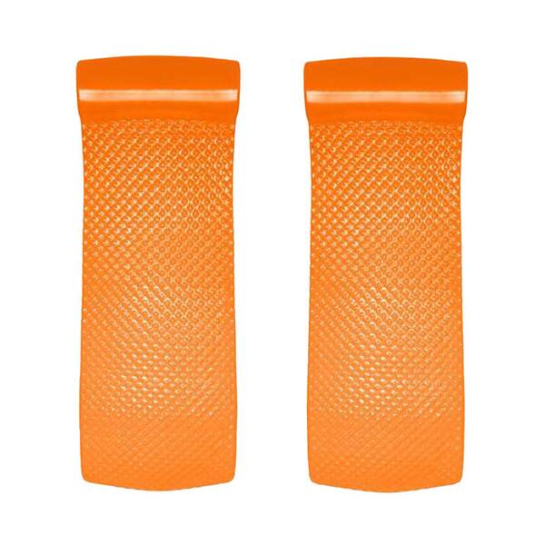TRC Recreation Texas Super Soft 70 in. Orange Foam Mat Raft Lounger Pool Float (2-Pack)