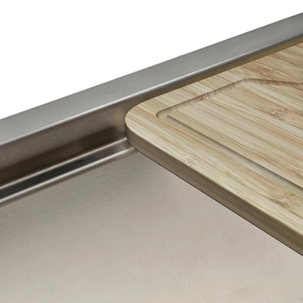 Sinber 30" Stainless Steel Drop-In Single Bowl Workstation Kitchen Sink