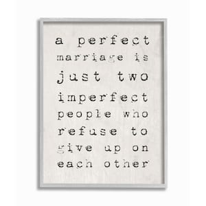 16 in. x 20 in. "A Perfect Marriage" by Daphne Polselli Framed Wall Art