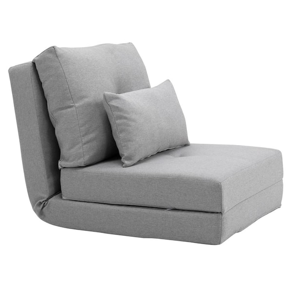 HOMCOM Single Folding 5 Position Convertible Sleeper Chair Sofa