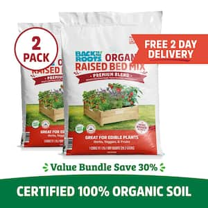 Organic Raised Bed Soil (2 1 cu.ft. Bags )