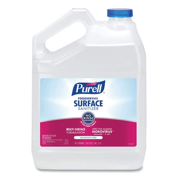 PURELL 1 Gal. Fragrance Free Foodservice Surface Sanitizer All-Purpose Cleaner, Bottle
