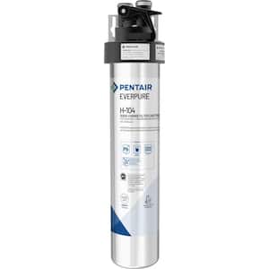 Everpure H-104 Under Sink Drinking Water Filtration System in Silver