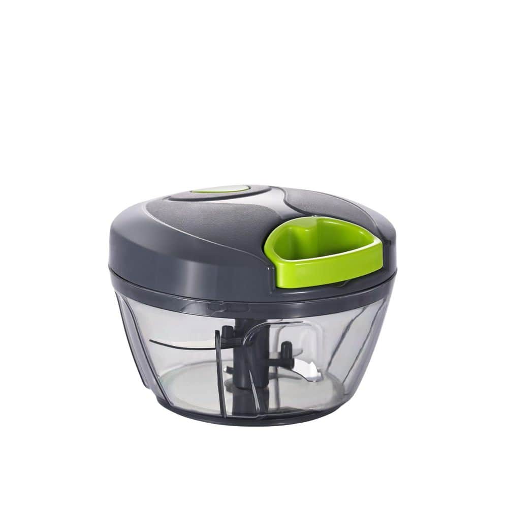 Manual Food Processor Vegetable Chopper, Portable Hand Pull String Garlic Mincer, Onion Cutter for Veggies, Ginger, Gray price history on PriceWatchPro