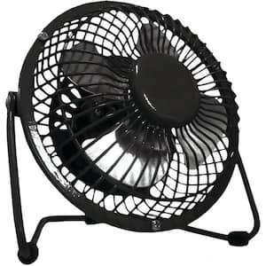 4 in. One Speed Personal Table Fan with Tilt Head Feature