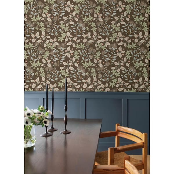 Mildred Brown Botanical Trail Non-Pasted Wallpaper Sample