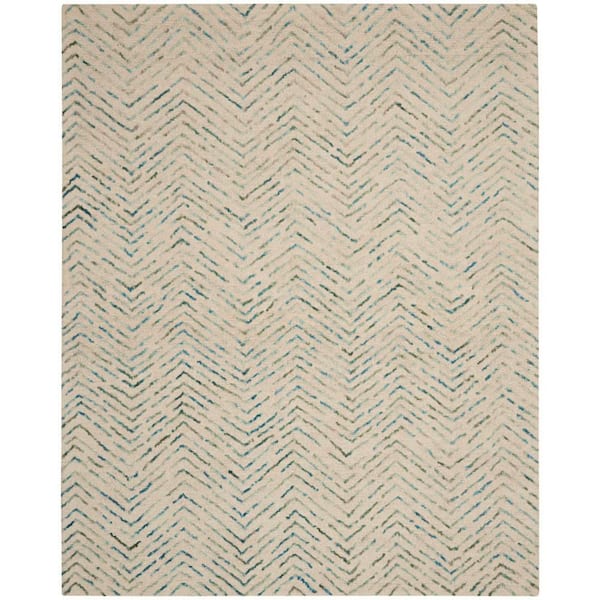 Vail Iv/Green 8 ft. x 12 ft. Contemporary Area Rug