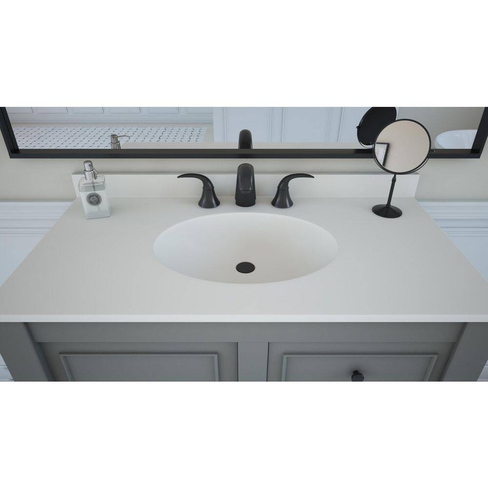 Chesapeake 49 in. W Solid Surface Vanity Top in White with White Basin price history on PriceWatchPro