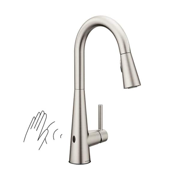 MOEN Sleek Touchless Single-Handle Pull-Down Sprayer Kitchen Faucet with MotionSense Wave in Spot Resist Stainless