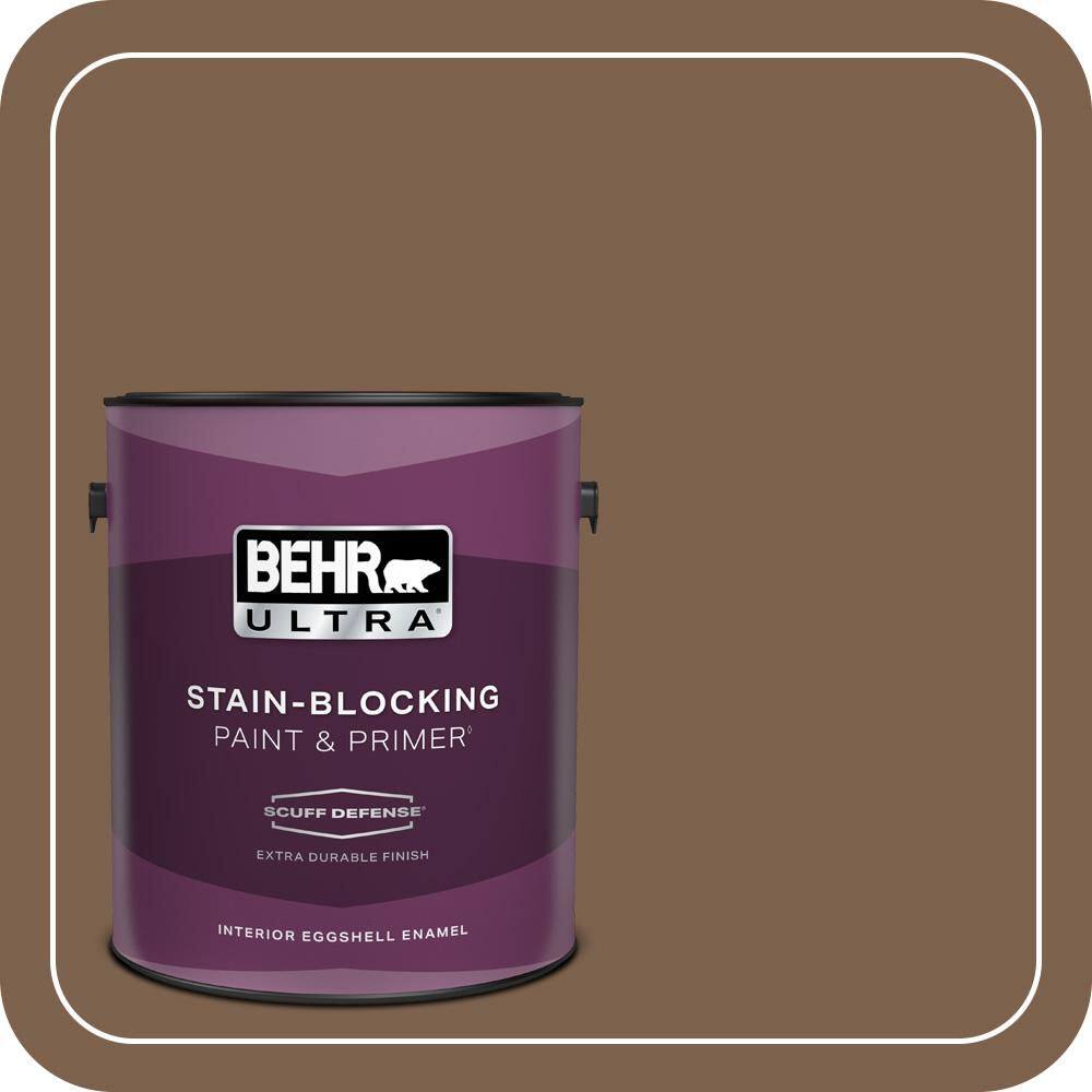 1 gal. #PMD-60 Rich Walnut Extra Durable Eggshell Enamel Interior Paint & Primer price history on PriceWatchPro
