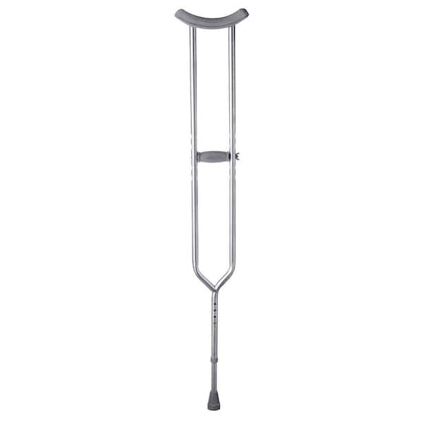 Medline Adult Aluminum Push Button Crutches
