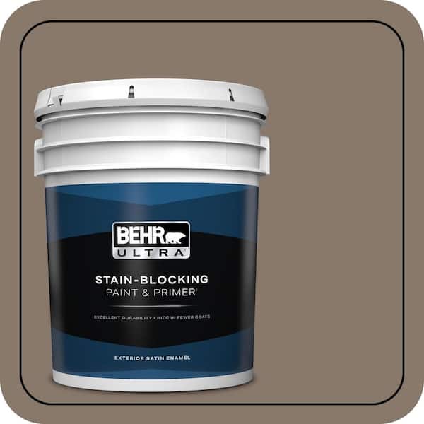 BEHR ULTRA 5 gal. #MQ2-38 Grizzly Satin Enamel Exterior Paint & Primer