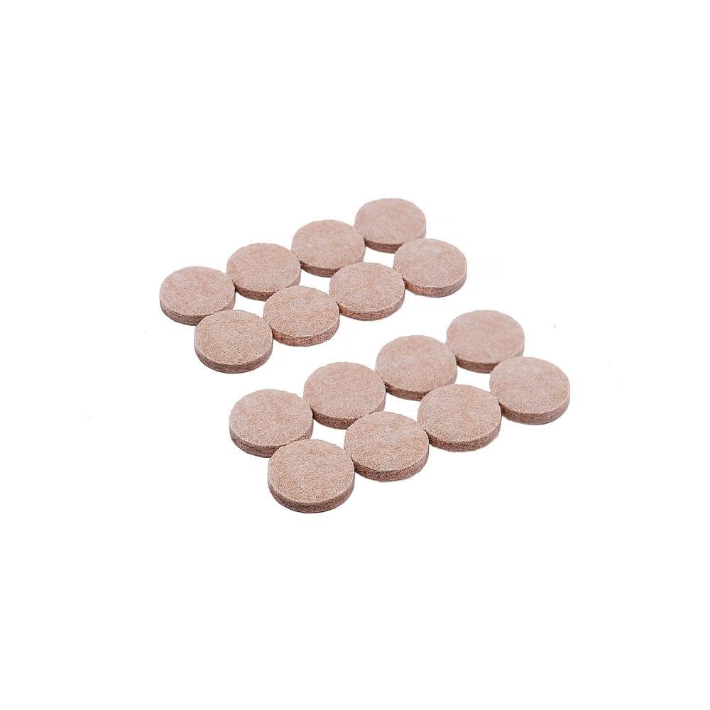 1 in. Beige Round Felt Heavy Duty Self Adhesive Furniture Pads (16-Pack) price history on PriceWatchPro