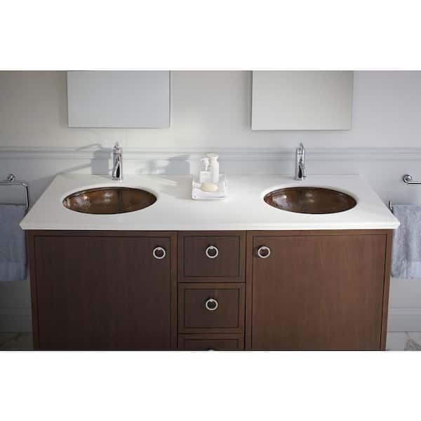 Whist Undermount Glass Bathroom Sink in Ice