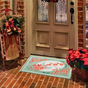 Season to be Jolly Supreme Entry 18 in. x 30 in. Holiday Door Mat