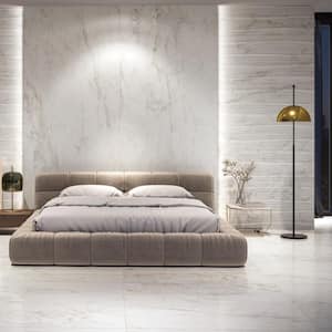Signet Oro White 47.24 in. x 47.24 in. Marble Look Satin Porcelain Floor and Wall Tile (30.98 sq. ft./Case)