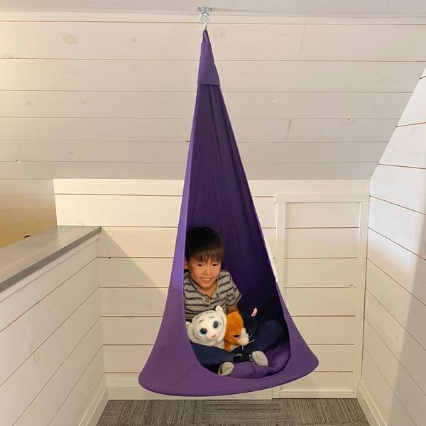 knal wetenschapper Slip schoenen Vivere Cacoon Pod Hanging Chair in Popsicle with Cushion CPOD-PL - The Home  Depot