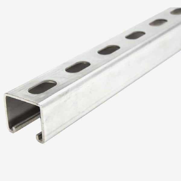 NEWHOUSE ELECTRIC 12-Gauge 1-5/8 in. x 10 ft. Strut Channel, Silver ...