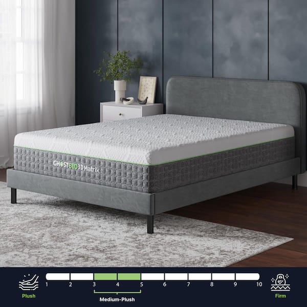 3D Matrix 12 in. Medium Firm Gel Memory Foam Smooth Top Twin XL Hybrid Mattress
