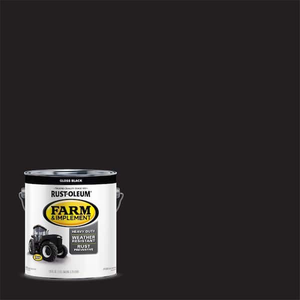 Rust-Oleum 1 gal. Farm Equipment Gloss Black Enamel Paint
