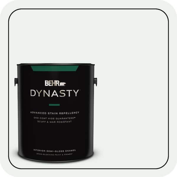 BEHR DYNASTY 1 gal. #ECC-65-2 Mineral Spring Semi-Gloss Enamel Interior Stain-Blocking Paint & Primer