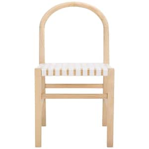 Kinzee White/Natural 19.88 in. Wood Dining Chair