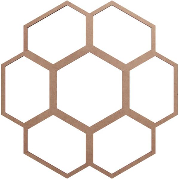 Ekena Millwork 0.25 in. x 6.875 in. x 16 in. Wood Medallion Moulding