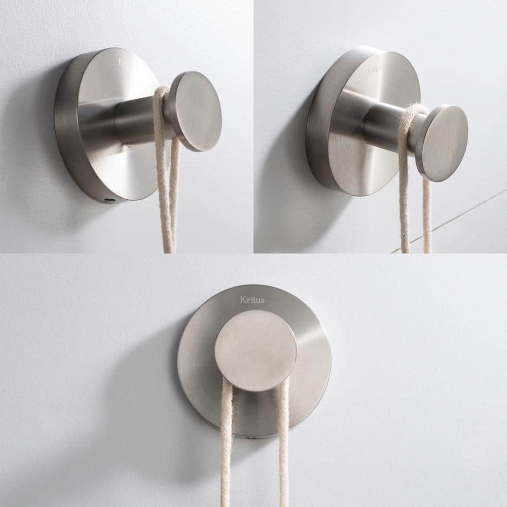 Elie Brushed Nickel Wall Mounted Robe Hook