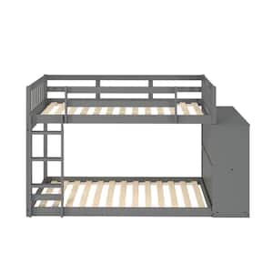 Grey Twin over Twin Mission Chest Bunk Bed