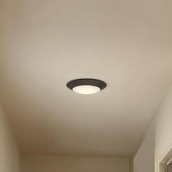 5.98 in. Bronze Integrated LED Flush Mount Disc Light