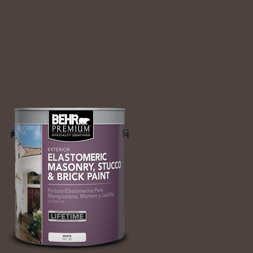 dark brown masonry paint