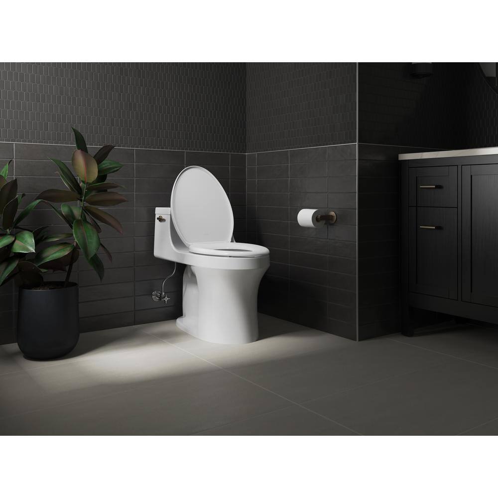 White Quiet-Close Elongated Toilet Seat with ReadyLatch