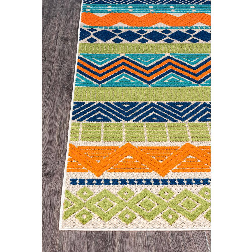 Marbella Multi-Color Boho Geometric Indoor/Outdoor Area Rug