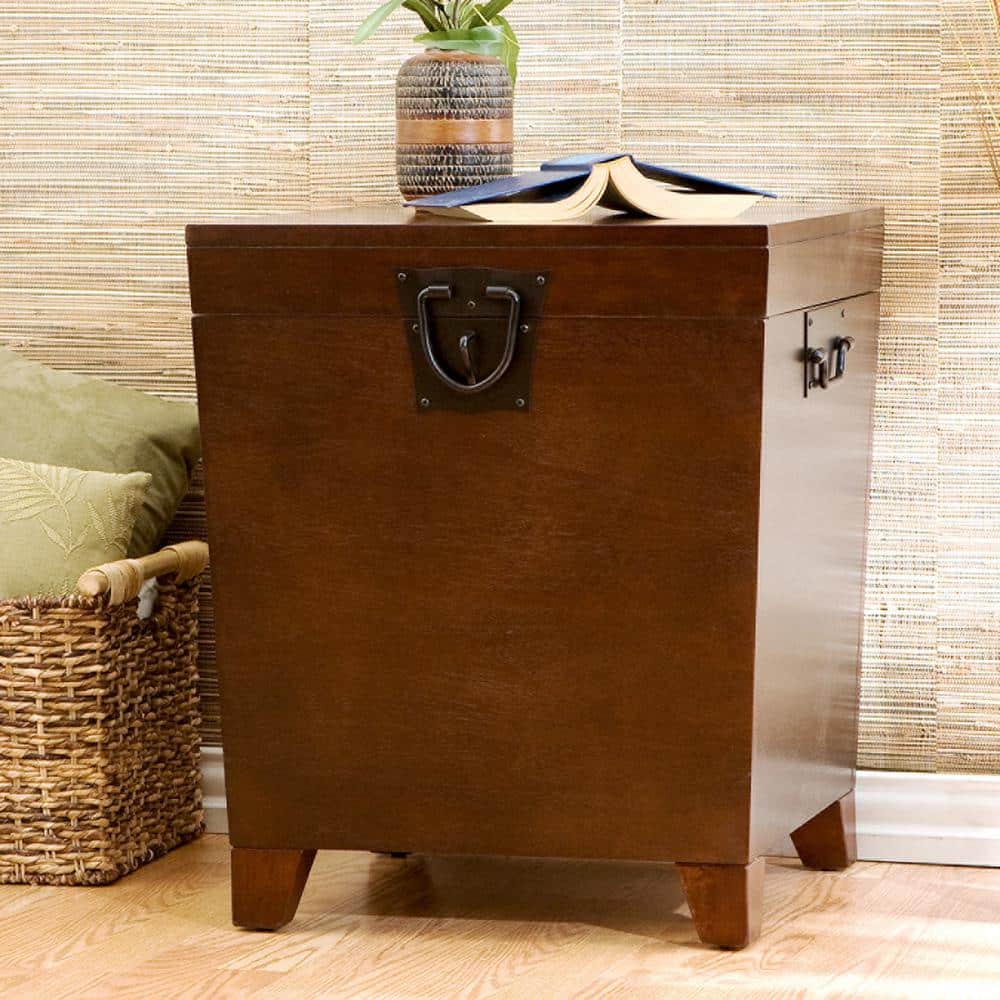 Pyramid Espresso Trunk End Table