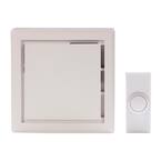 Wireless Plug-In Door Bell Kit with 1-Push Button in White
