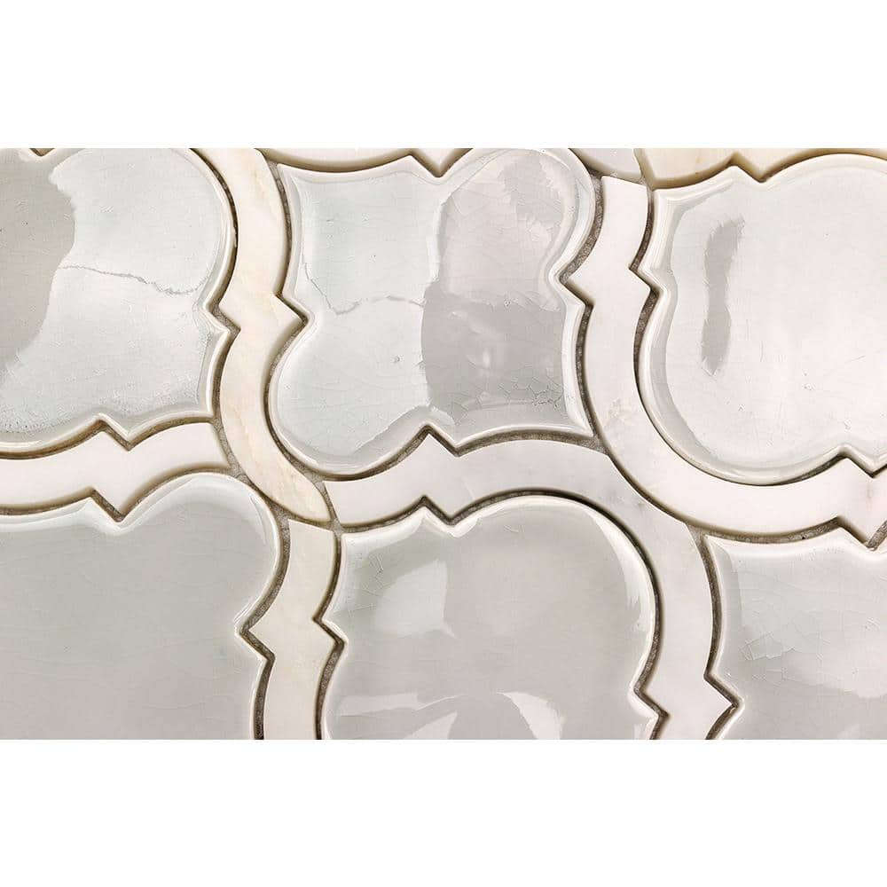 Tundra Arabesque Ceramic Mosaic Tile Sheet