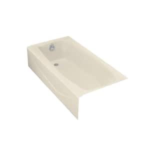 Villager 60 in. x 30.25 in. Soaking Bathtub with Left-Hand Drain in Biscuit