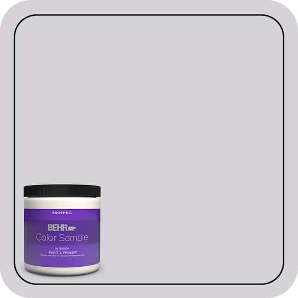 BEHR PREMIUM PLUS 8 oz. #N100-2 Etude Lilac Eggshell Enamel Interior Paint & Primer Color Sample