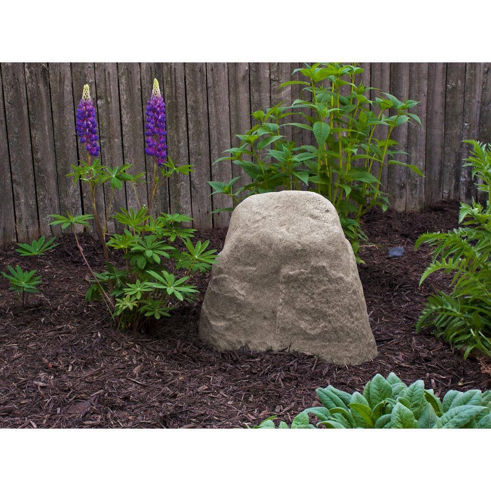 Small Beige Resin Garden Landscape Rock