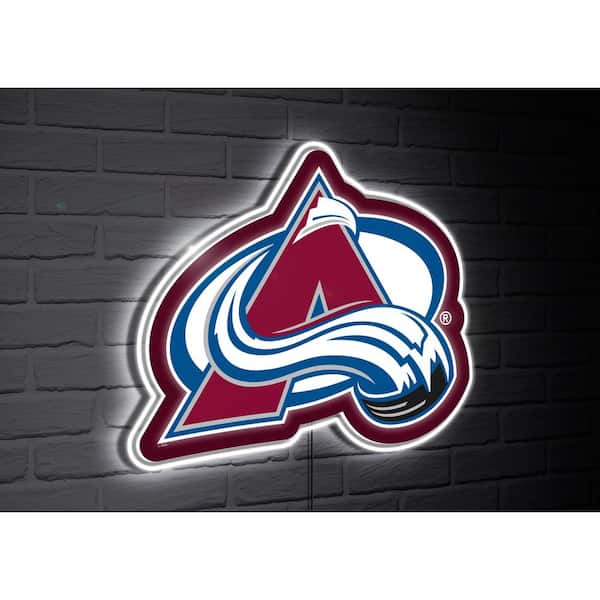 Evergreen Colorado Avalanche Team Logo Shaped Plug in LED Lighted Sign