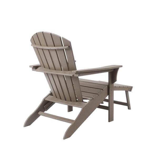 plastic adirondack chairs with footrest