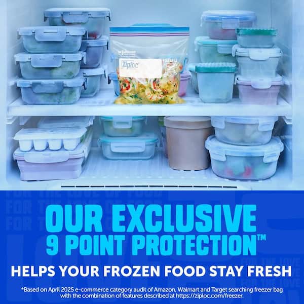 Ziploc 1 gal. Plastic Freezer Bags (28-Pack) 00382 - The Home Depot