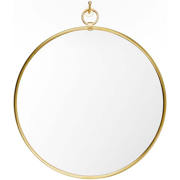 Unbranded Zara 36 in. H x 32 in. W Gold/Silver Framed Decorative Mirror