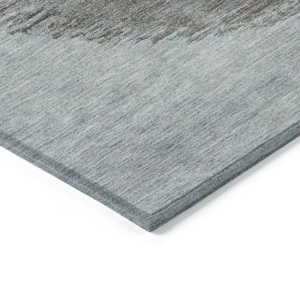Chantille Machine Washable Indoor/Outdoor Abstract ACN2001 Teal 10 ft. x 14 ft. Area Rug