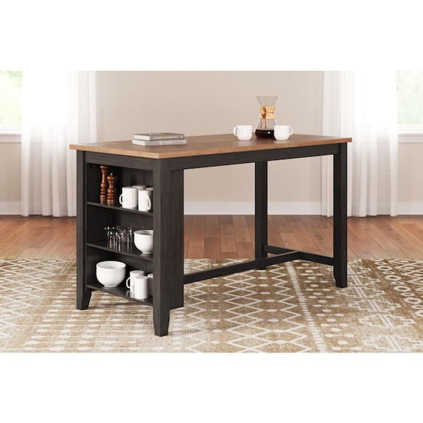 Signature DESIGN BY ASHLEY Gesthaven Casual Natural/Brown Wood 30 in 4 Legs Dining Table Seats 4