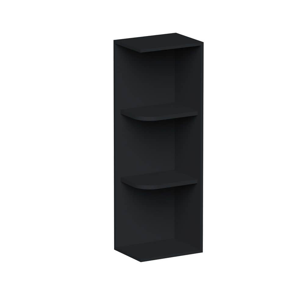 12 in W x 9 in D x 36 in H Assembled Corner Wall Shelves Kitchen Cabinet with 4-Shelf in Black price history on PriceWatchPro